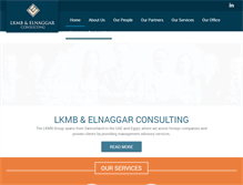 Tablet Screenshot of lkmbgroup.com